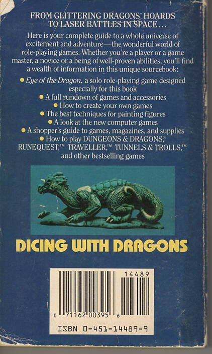 Dicing with Dragons book back cover