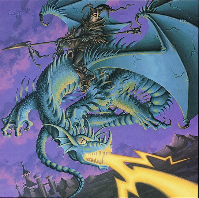 Erol Otus Blue Dragon 1981(From the Year of Dragon 1982 Calendar)