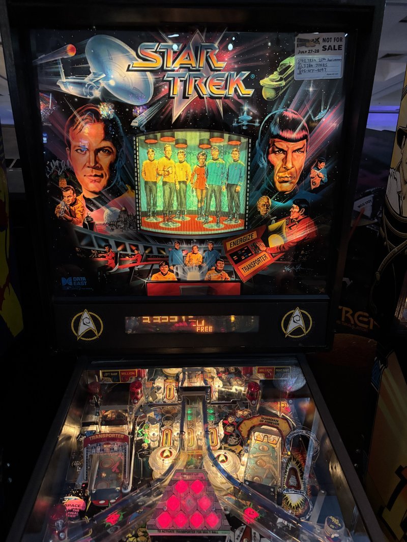 Star Trek pinball table.