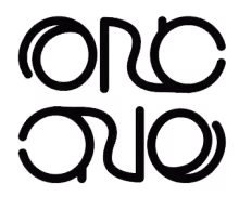 Orc.one ambigram stacked.