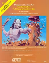 Dungeon Module X2: Castle Amber with Erol Otus cover art.