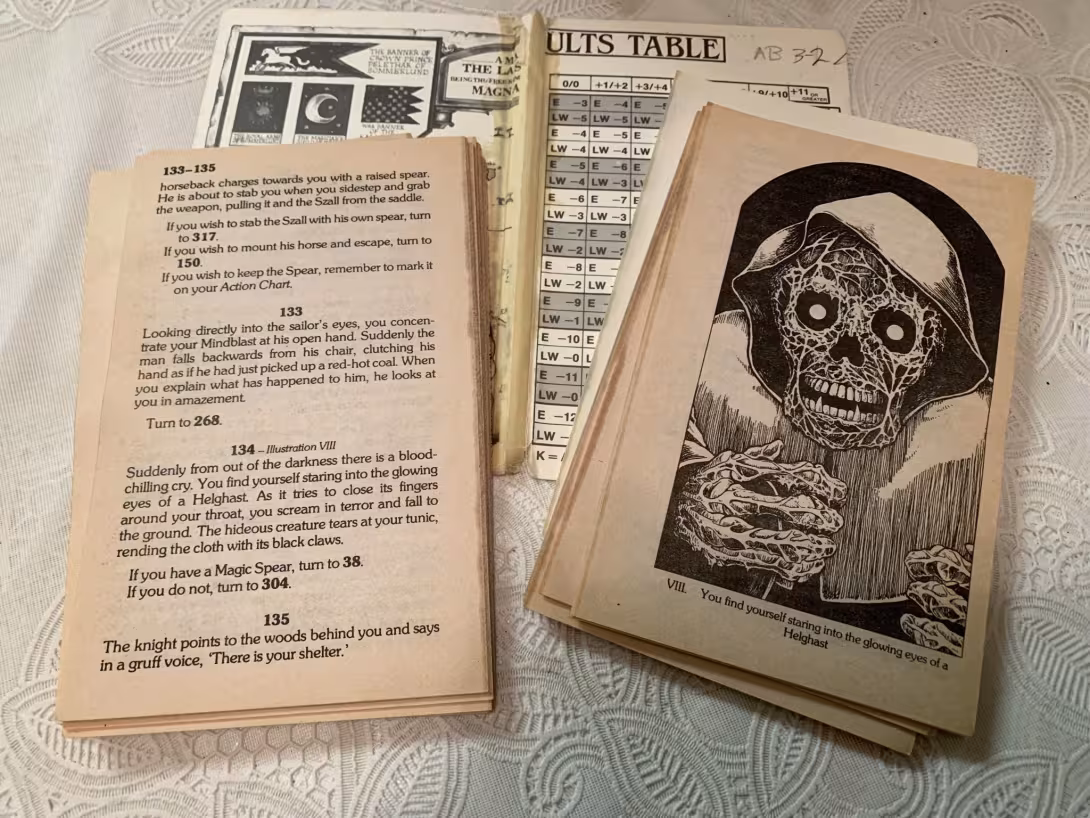 Lone Wolf: Illustration and condition.