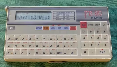 Casio PB-80 portable computer.