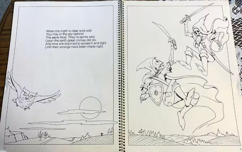 Poem and image of the Eerie Host.