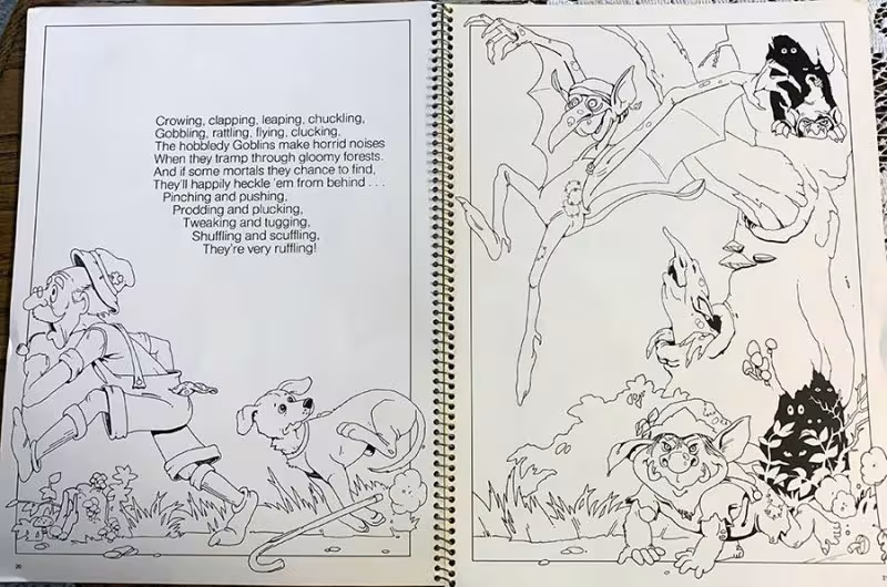 Poem and image of Hobbledy Goblins.