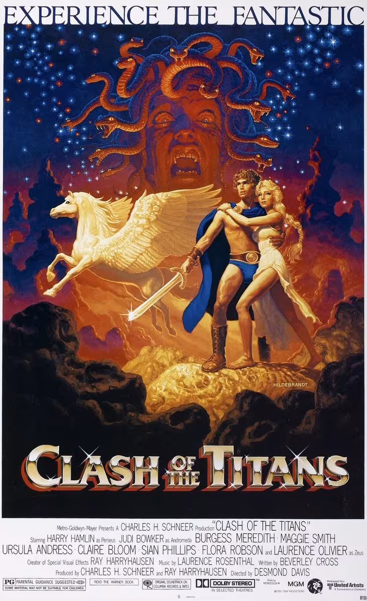 Clash of the Titans 1981 film poster.